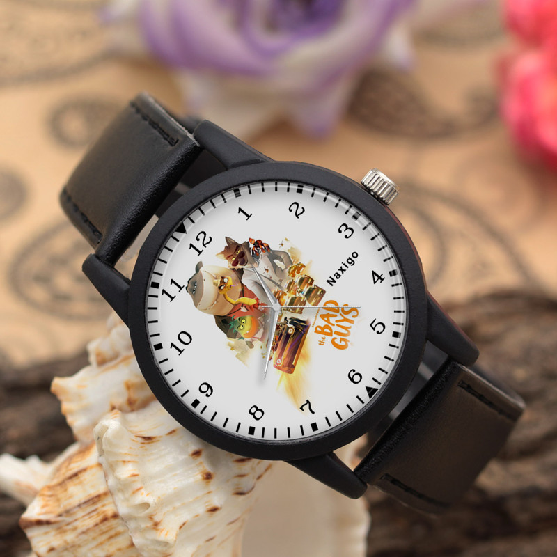 ساعت مچی عقربه ای ناکسیگو مدل بچه‌های بد کد LF14074