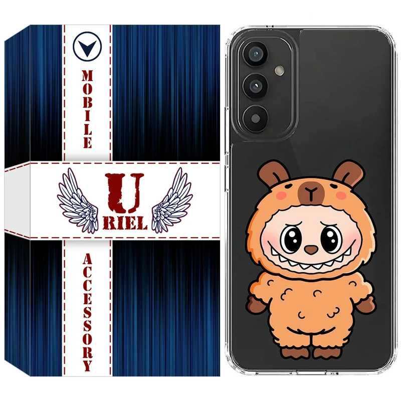 کاور یوریل مدل Clear کد 110 طرح لبوبو Labubu مناسب برای گوشی موبایل سامسونگ Galaxy A25