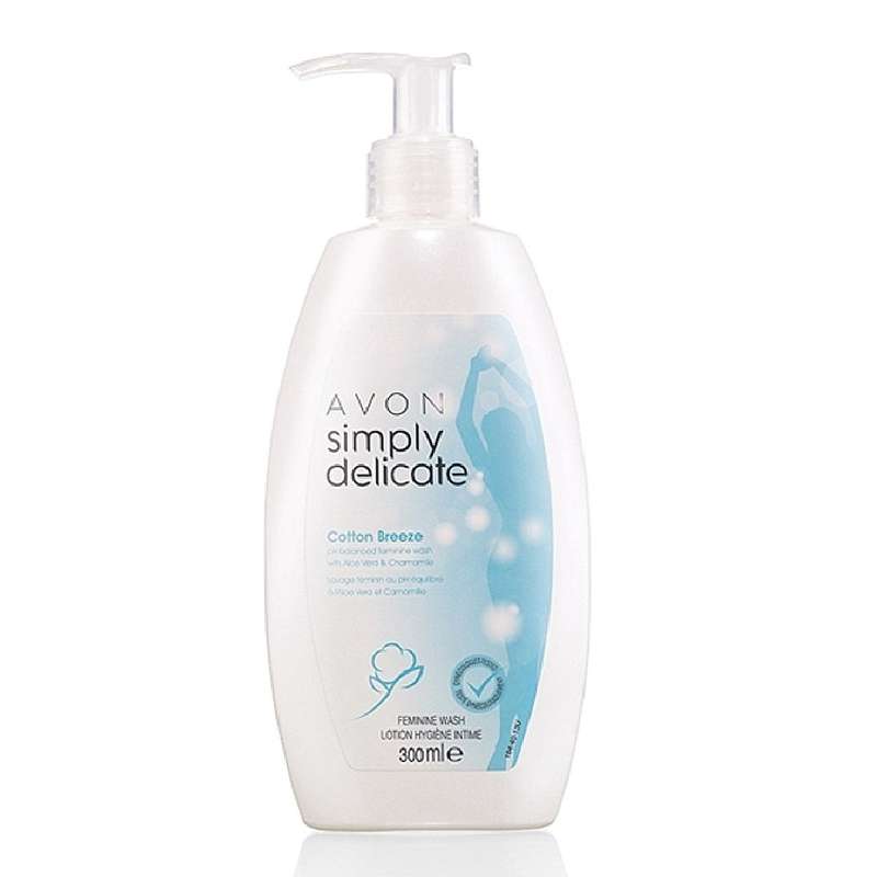 ژل بهداشتی بانوان آون مدل Avon Simply Delicate Relaxing Hygienic Zone Cleanser حجم 300 میلی لیتر