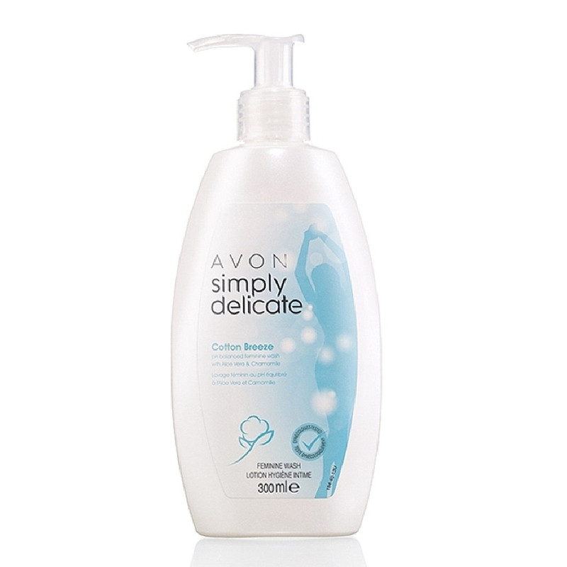 ژل بهداشتی بانوان آون مدل Avon Simply Delicate Relaxing Hygienic Zone Cleanser حجم 300 میلی لیتر