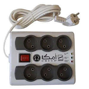 چند راهی برق و محافظ امگا مدل MM2