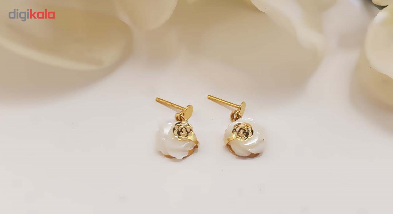 گوشواره طلا 18 عیار گالری آمانژ مدل D172