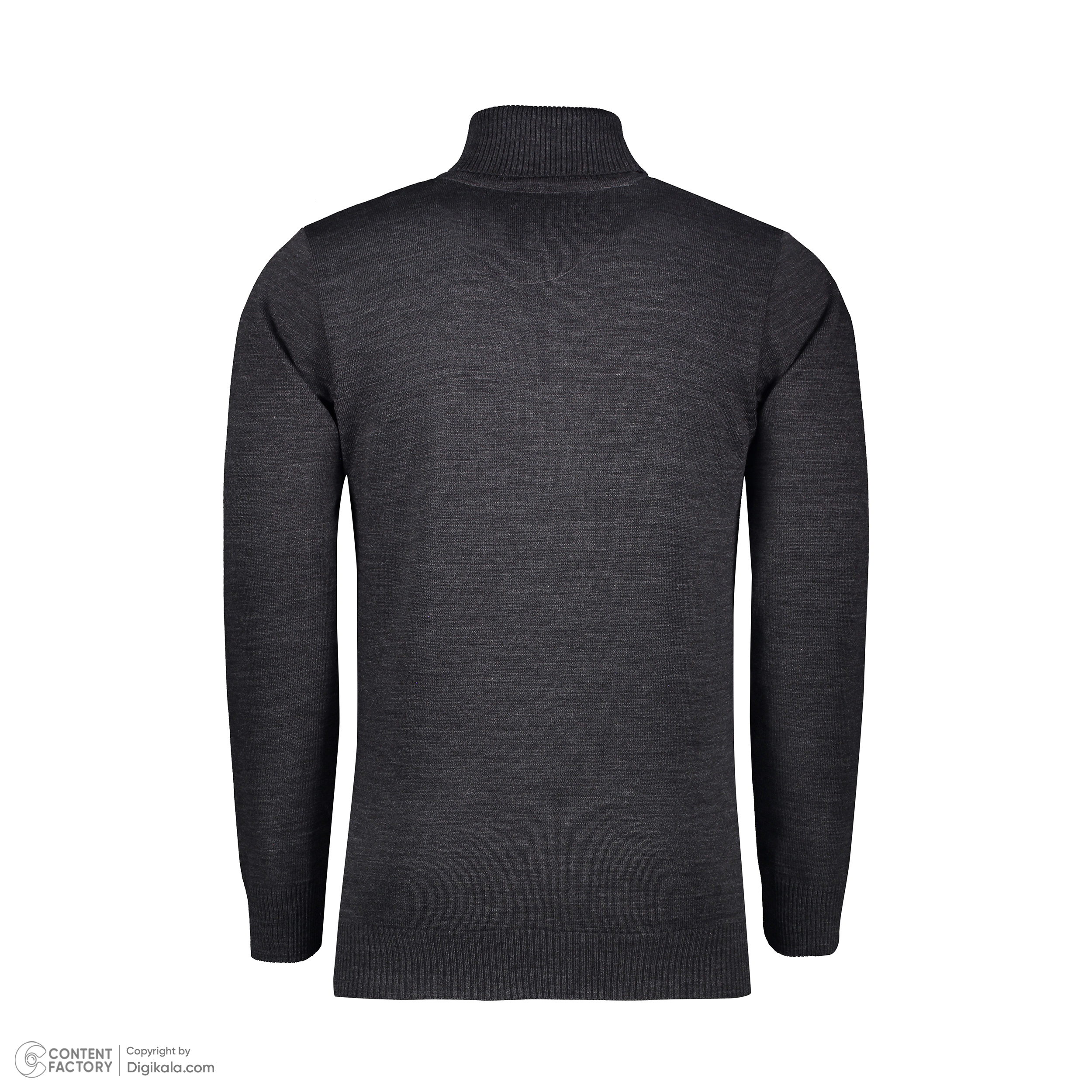 پلیور یقه اسکی مردانه پاییزان مدل PE700 رنگ زغالی