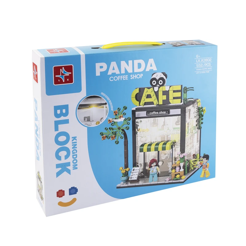 ساختنی 552 تکه ال ایکس مدل PANDA COFFEE SHOP کد 3802