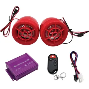 سیستم صوتی پخش کننده موتور سیکلت مدل E20 مجموعه 2 عددی