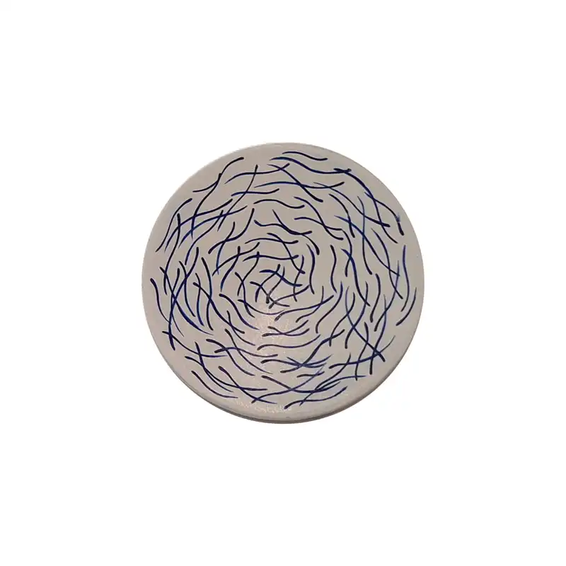 بشقاب دیوارکوب سفالی طرح قلم مجموعه 4 عددی