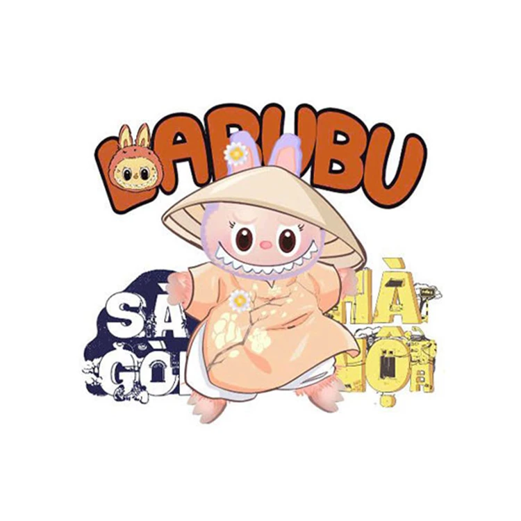 استیکر پارچه و لباس پاد آفرین مدل لبوبو کد 769