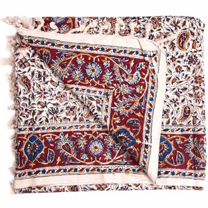 سفره قلمکار درجه یک اثر چیت ساز طرح 2 سایز 100 × 150 سانتی متر