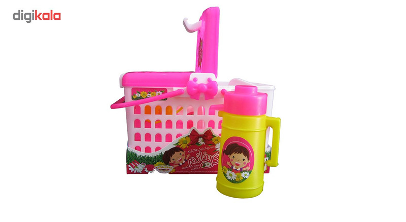 ست بازی سبد پیک نیک مدل گل خانم