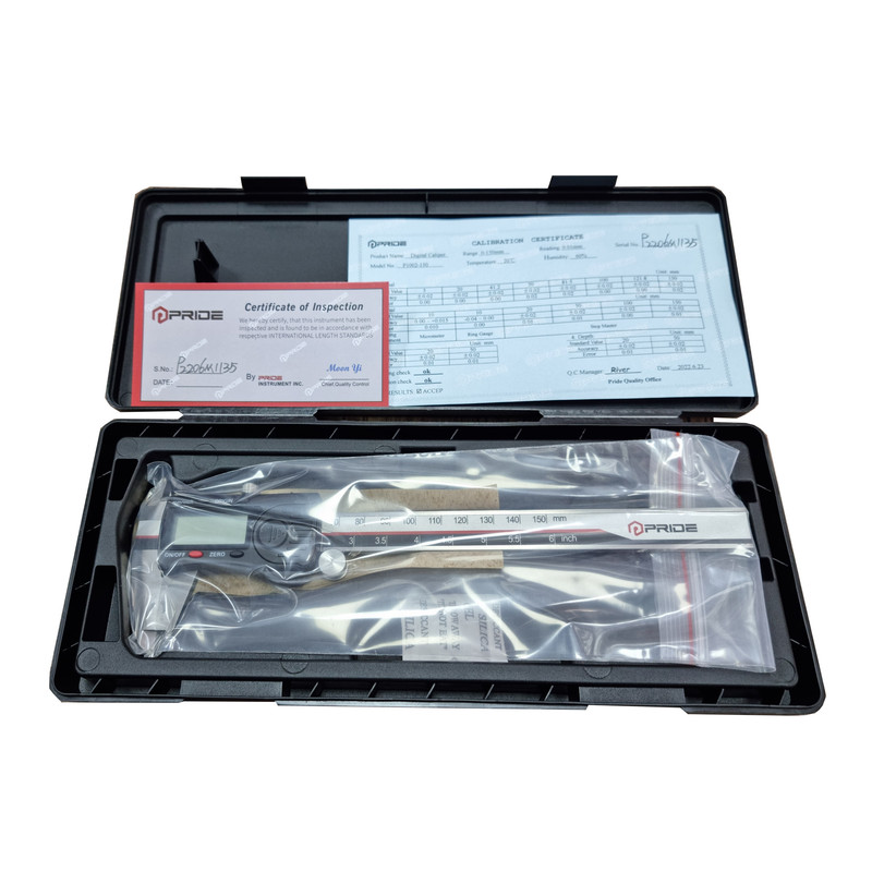 کولیس دیجیتال پراید مدل P1002-150 گستره 0-150 میلیمتر کولیس دیجیتال پراید مدل P1002-150 گستره 0-150 میلیمتر