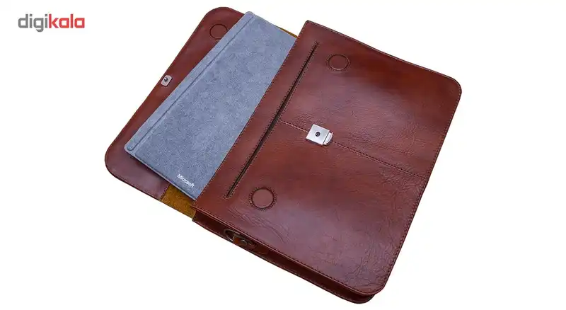 تبلت مایکروسافت مدل Surface Pro 2017 - E به همراه کیبورد سیگنیچر رنگ پلاتینیوم و کیف چرم صنوبر - ظرفیت 512 گیگابایت