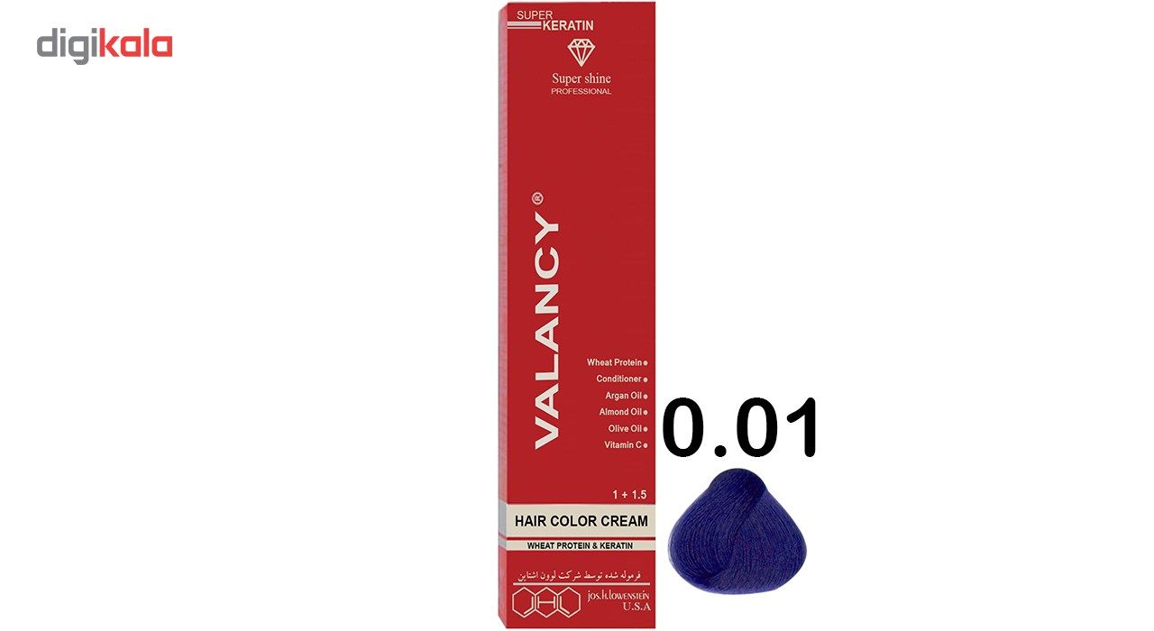 رنگ مو والانسی سری واریاسیون مدل واریاسیون آبی شماره E14 -  - 2