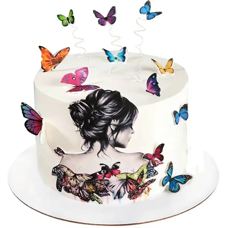 پروانه تزیین کیک به‌گز مدل sm مجموعه 8 عددی