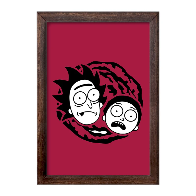 تابلو خندالو طرح انیمیشن ریک و مورتی Rick and Mort کد 26592