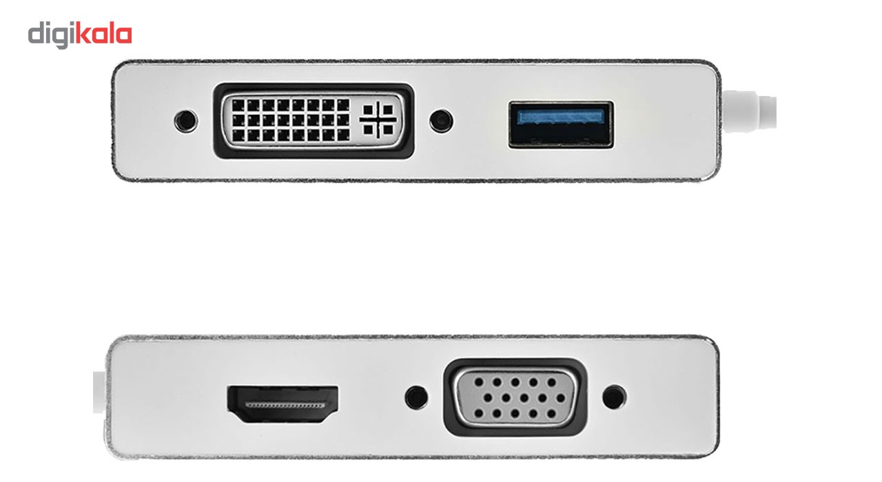 تبدیل USB- Type c به VGA/ DVI/HDMI/USB مدل MN