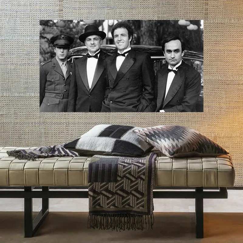 تابلو شاسی طرح مخمل پدرخوانده مدل کاراکترها کد AR31091