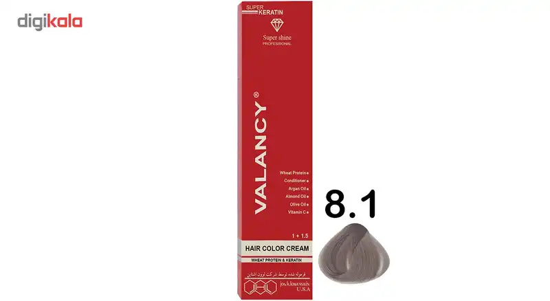 رنگ مو والانسی سری خاکستری مدل بلوند خاکستری روشن شماره C7