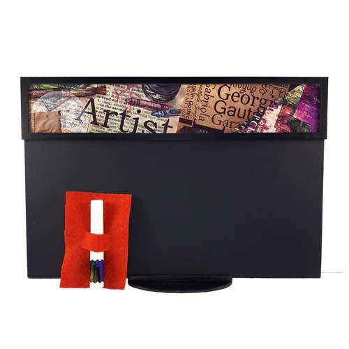 تخته سیاه گچی طرح هنر سایز 20X30 سانتی متر