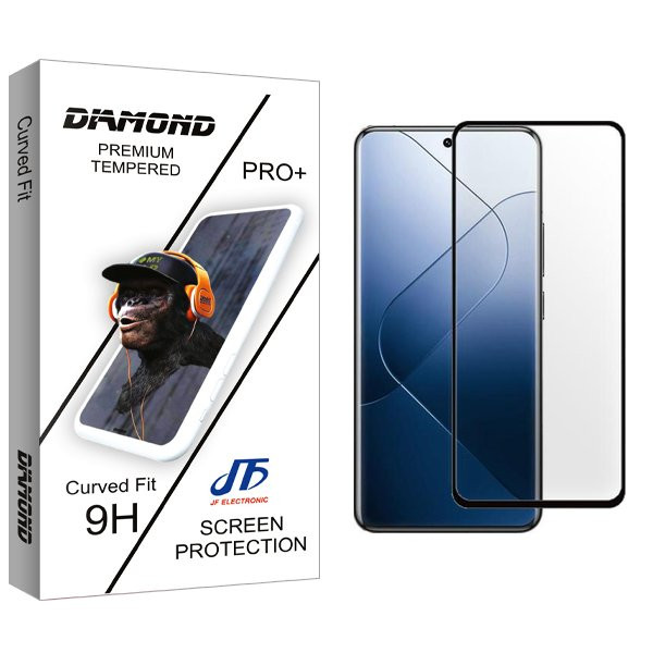 محافظ صفحه نمایش شیشه ای جی اف مدل Diamond2 مناسب برای گوشی موبایل شیائومی Redmi 14T