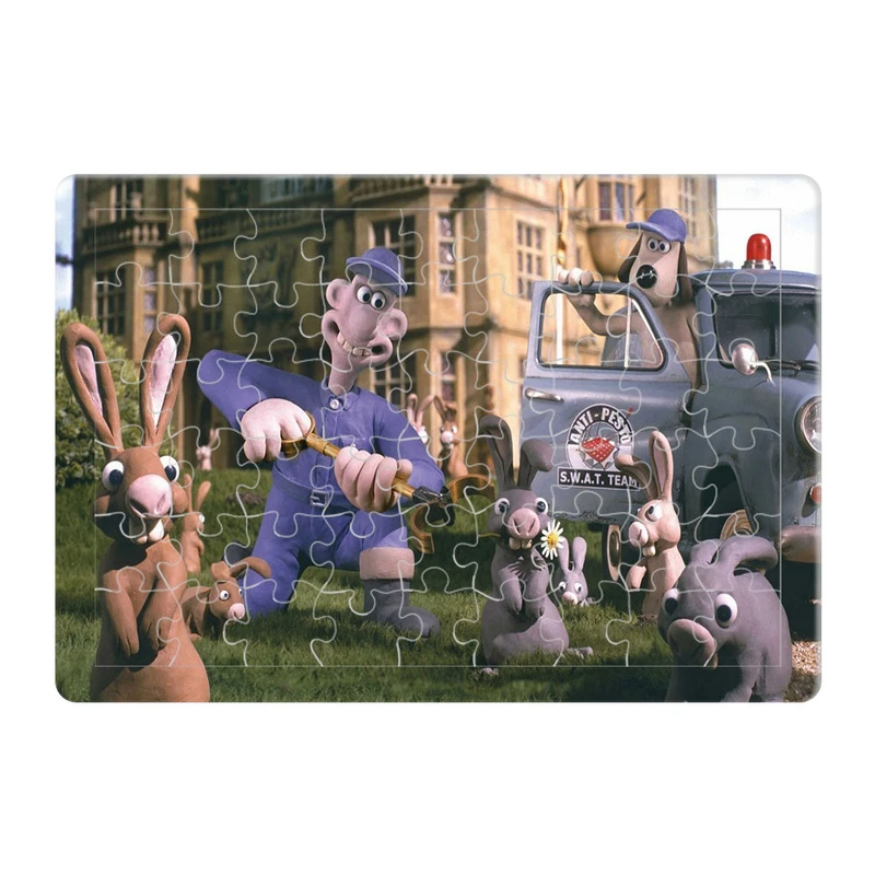 پازل 54 تکه هومرو مدل PL803 طرح انیمیشن والاس و گرومیت