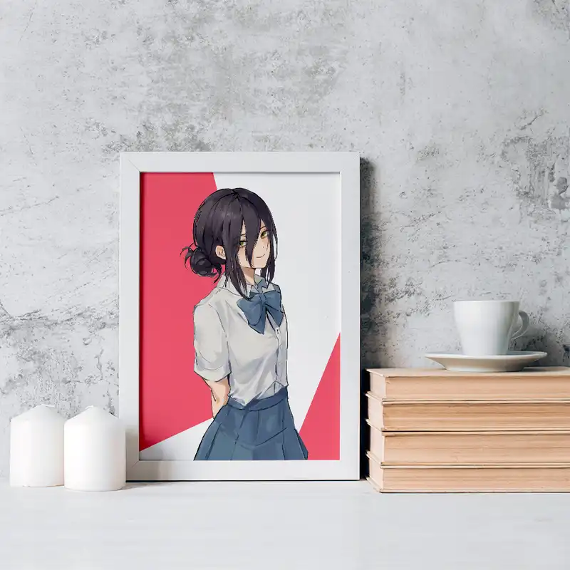 تابلو خندالو مدل ریزه انیمه مرد اره ای کد 17914