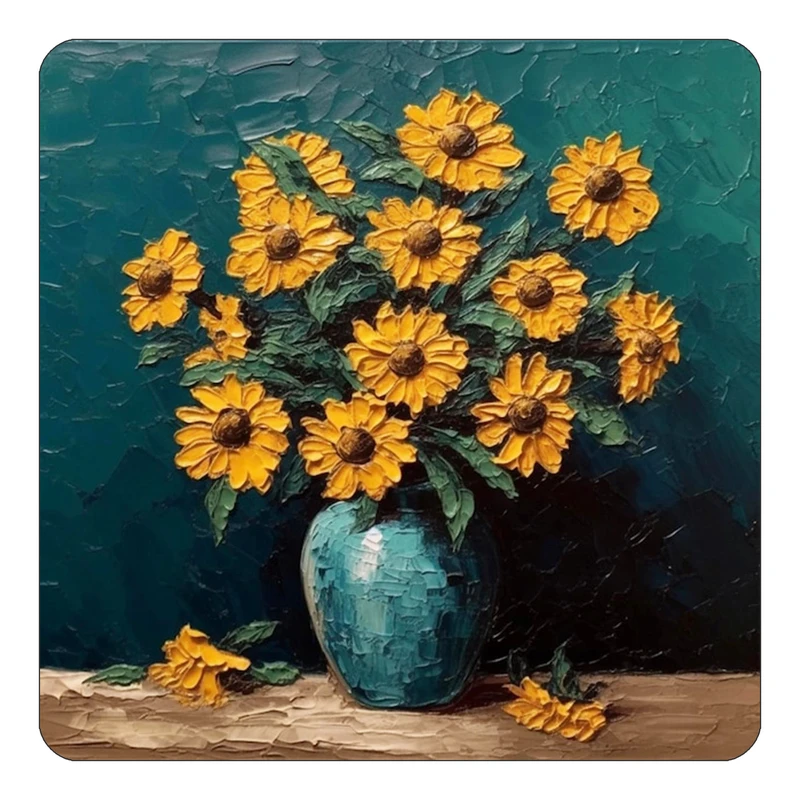 مگنت کاکتی طرح نقاشی رنگ روغن مدل mp72646