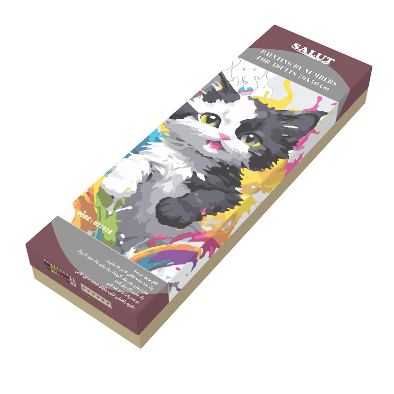 بسته رنگ آمیزی سالوت مدل آکرولیک کد 031018 مجموعه 18 عددی