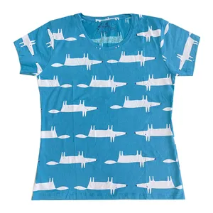 تی شرت آستین کوتاه زنانه اچ اند ام مدل روباه