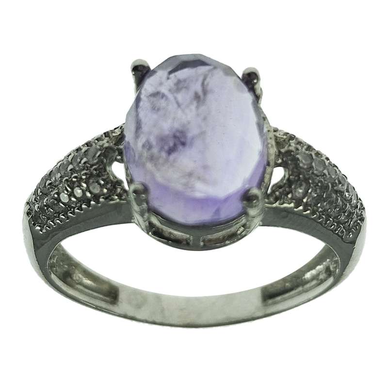 انگشتر نقره زنانه سلین کالا مدل آمتیست کد 55 انگشتر نقره زنانه سلین کالا مدل آمتیست کد 55