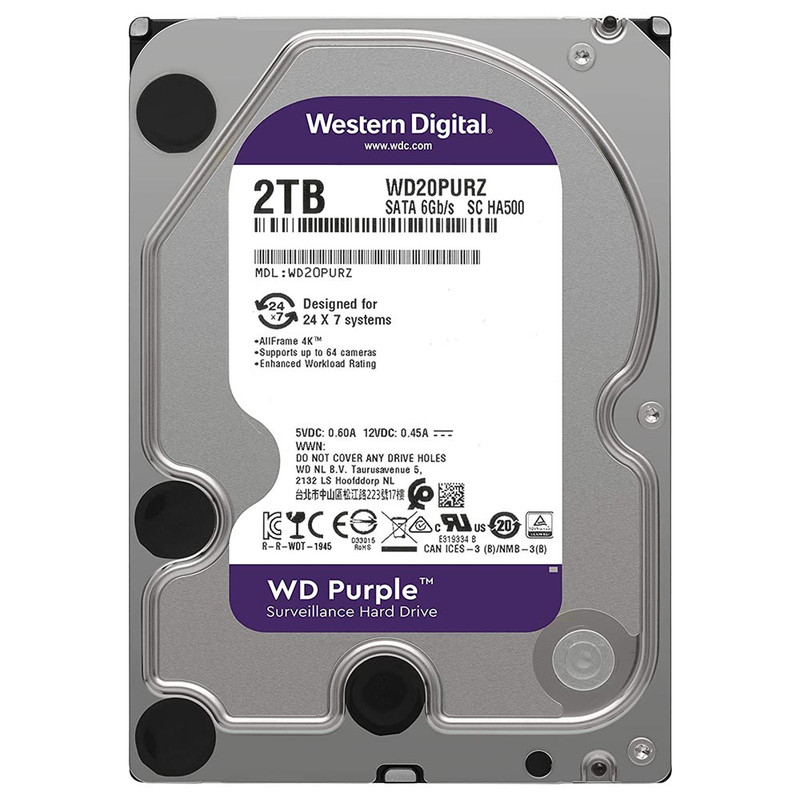 هارد دیسک اینترنال مدل Purple 2T ظرفیت 2 ترابایت
