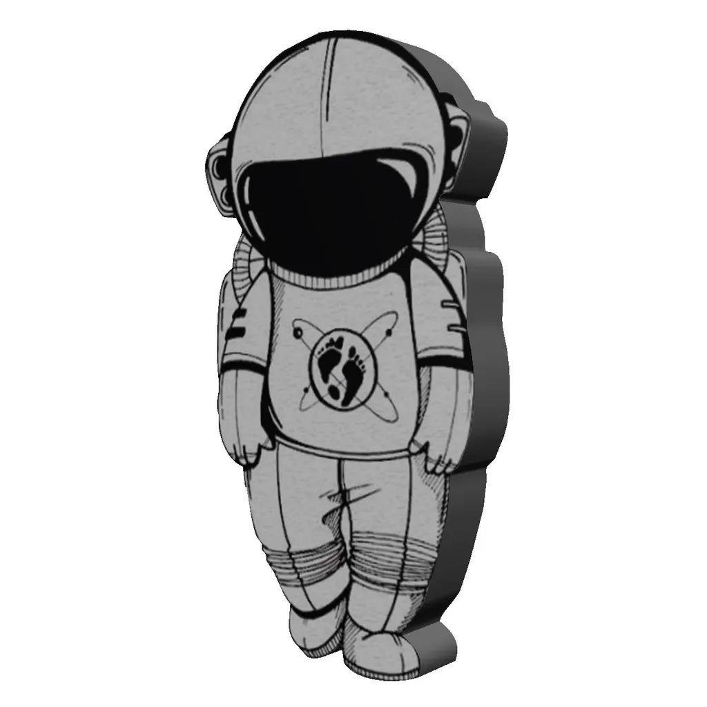 استیکر چوبی بانیبو مدل Spaceman02