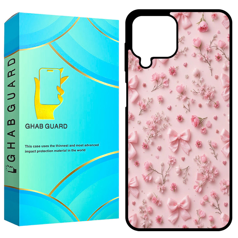 کاور قاب گارد طرح گل و پاپیون مدل GCHPA224 مناسب برای گوشی موبایل سامسونگ Galaxy A22 4G / M22 4G / M32 4G   