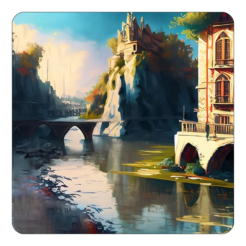 مگنت کاکتی طرح نقاشی رنگ روغن مدل mp70270