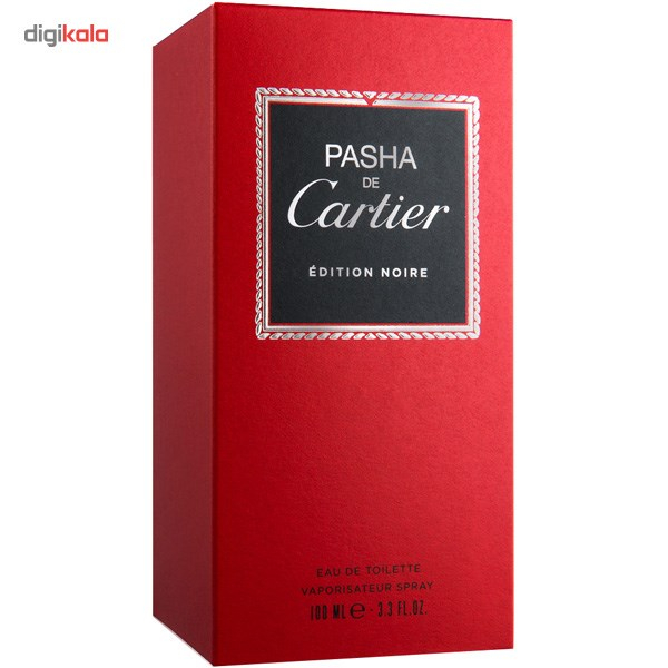 ادو تویلت مردانه کارتیه مدل Pasha de Cartier Edition Noire حجم 100 میلی لیتر