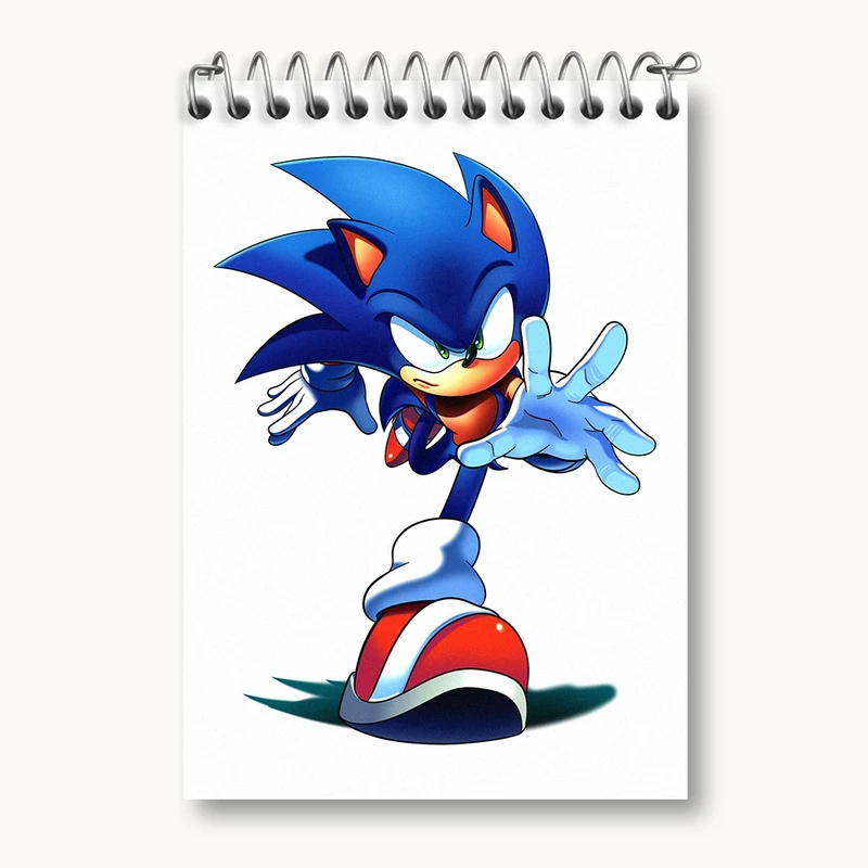 دفتر یادداشت 50 برگ خندالو مدل سونیک (Sonic) کد 37037
