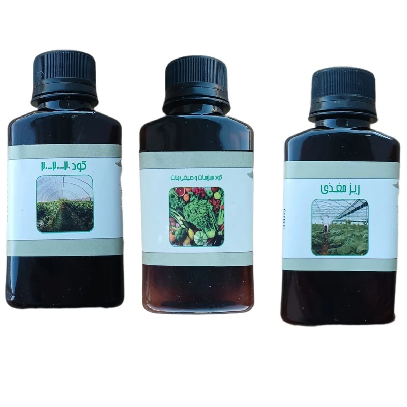 کود مایع کامل سه بیست و ریز مغذی و کود سبزیجات و صیفی جات مدل life drop حجم 110 میلی لیتر بسته 3 عددی