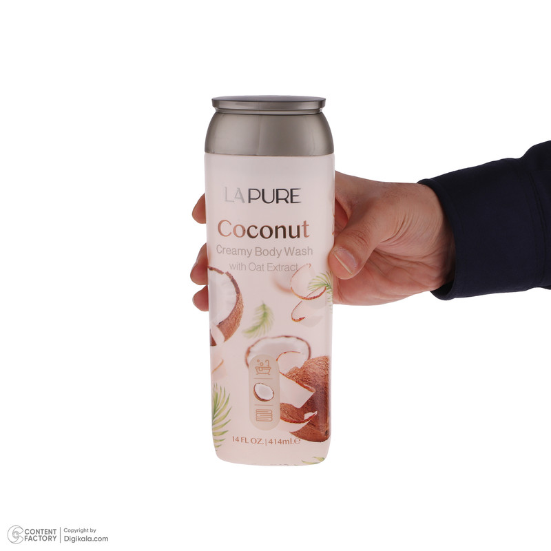 شامپو بدن لپیور مدل نارگیل حجم 414 میلی لیتر