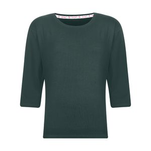 بلوز آستین سه ربع زنانه افراتین مدل 7577 رنگ یشمی