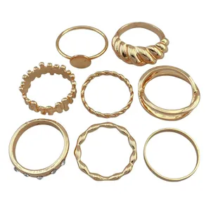 انگشتر زنانه مدل R4173 مجموعه 8 عددی