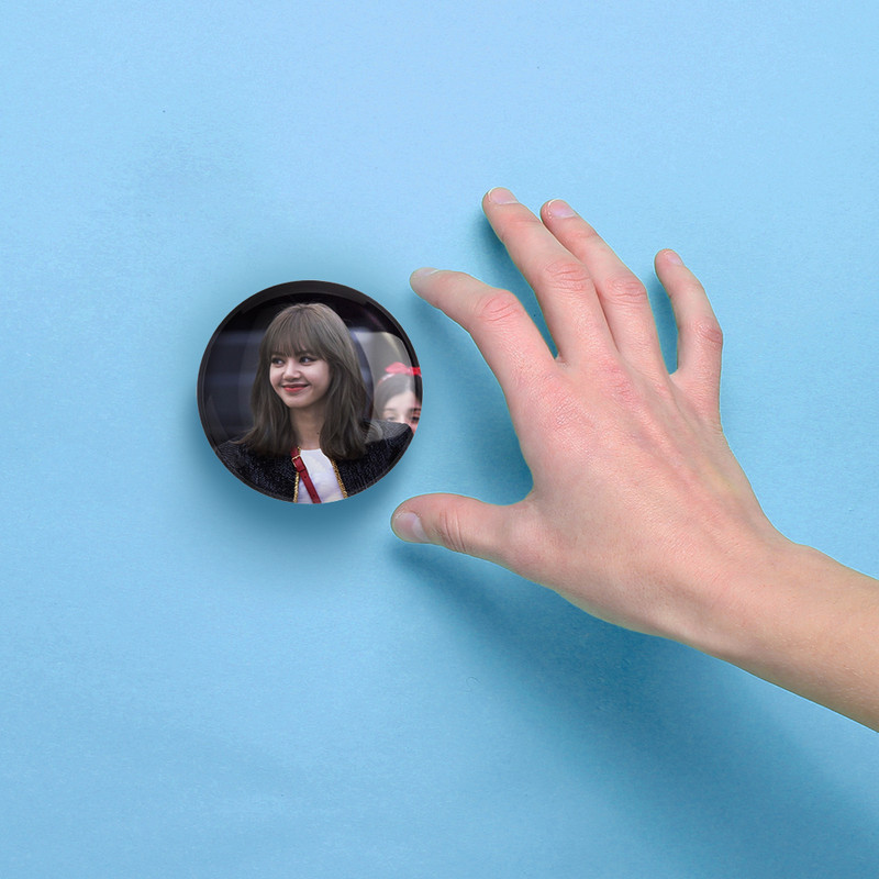 آینه جیبی خندالو مدل لیسا بلک پینک Black Pink  کد 14295