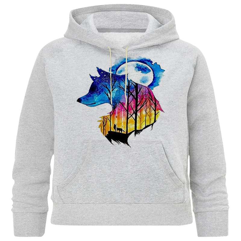 هودی پسرانه طرح گرگ کد B111