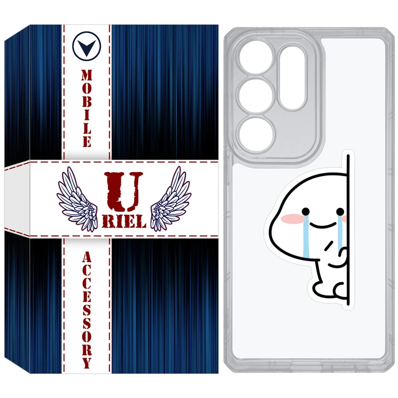 کاور یوریل مدل Clear کد 91 طرح اشک مناسب برای گوشی موبایل سامسونگ Galaxy S25 Ultra