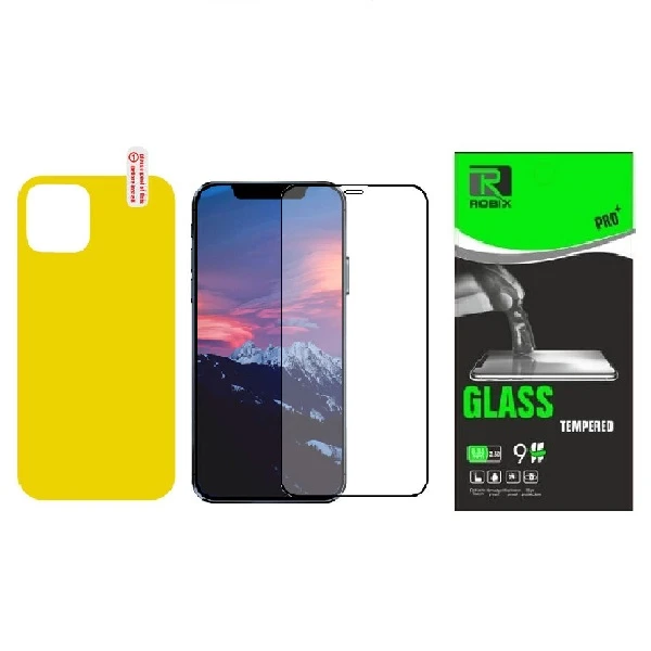 محافظ صفحه نمایش وپشت گوشی روبیکس مدل FL-iP12miniمناسب برای گوشی موبایل اپل iPhone 12 mini