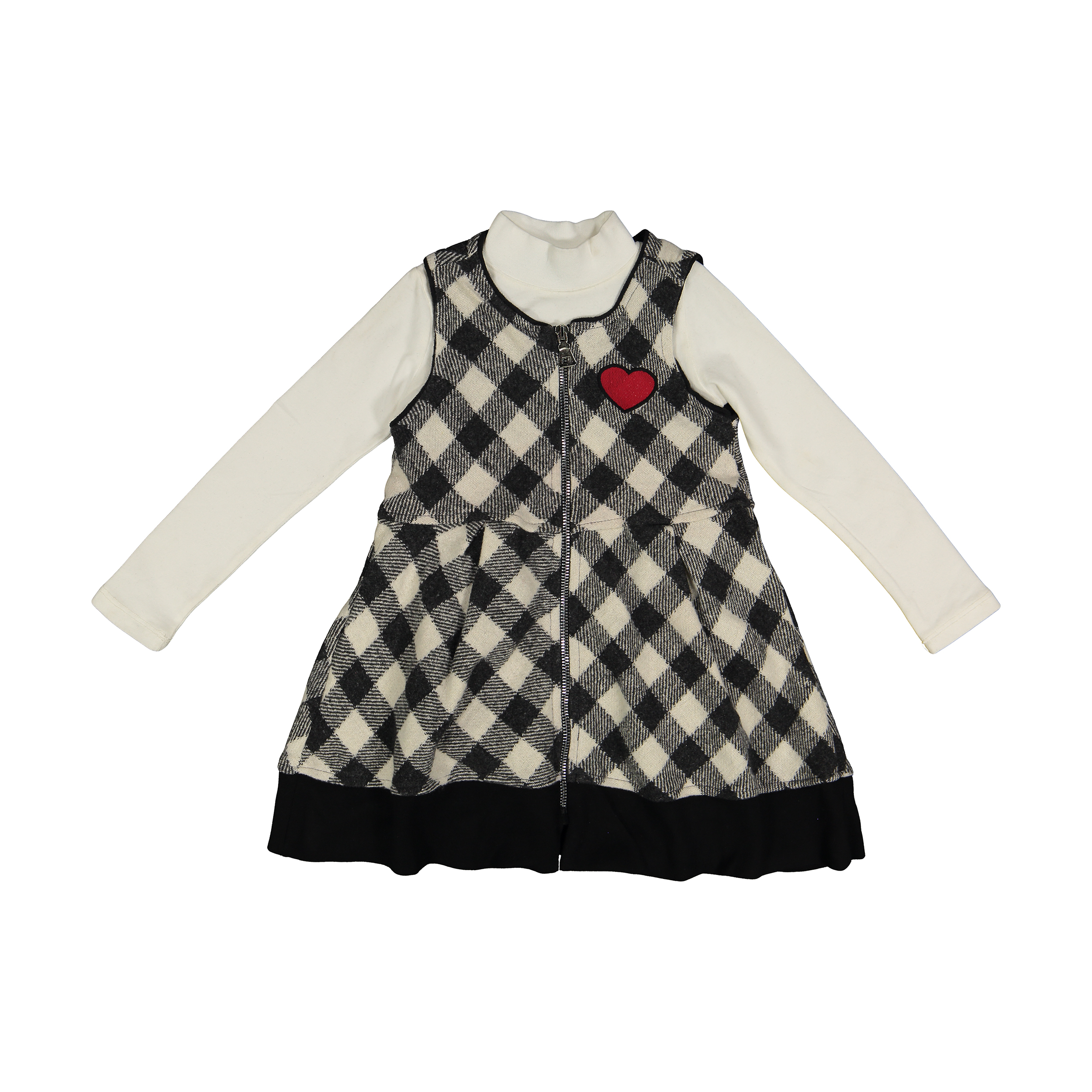 ست تی شرت و سارافون دخترانه مدل TGW-1008