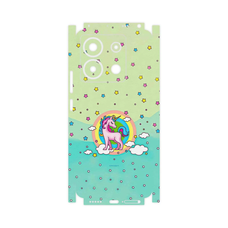 برچسب پوششی ماهوت مدل Rainbow unicorn adventure-FullSkin مناسب برای گوشی موبایل شیائومی Poco X6