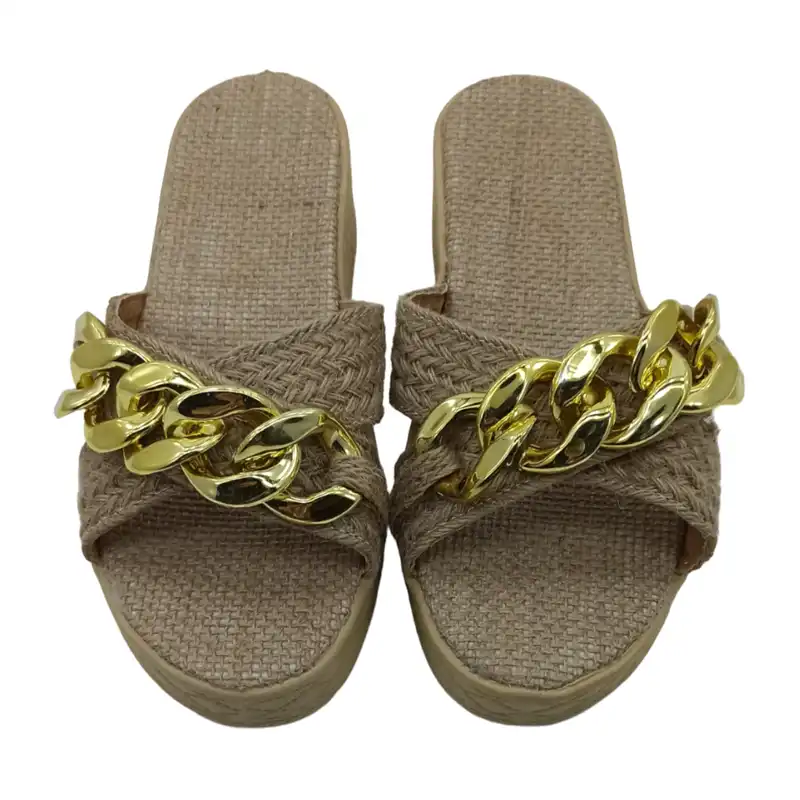 دمپایی زنانه مدل کنفی زنجیری