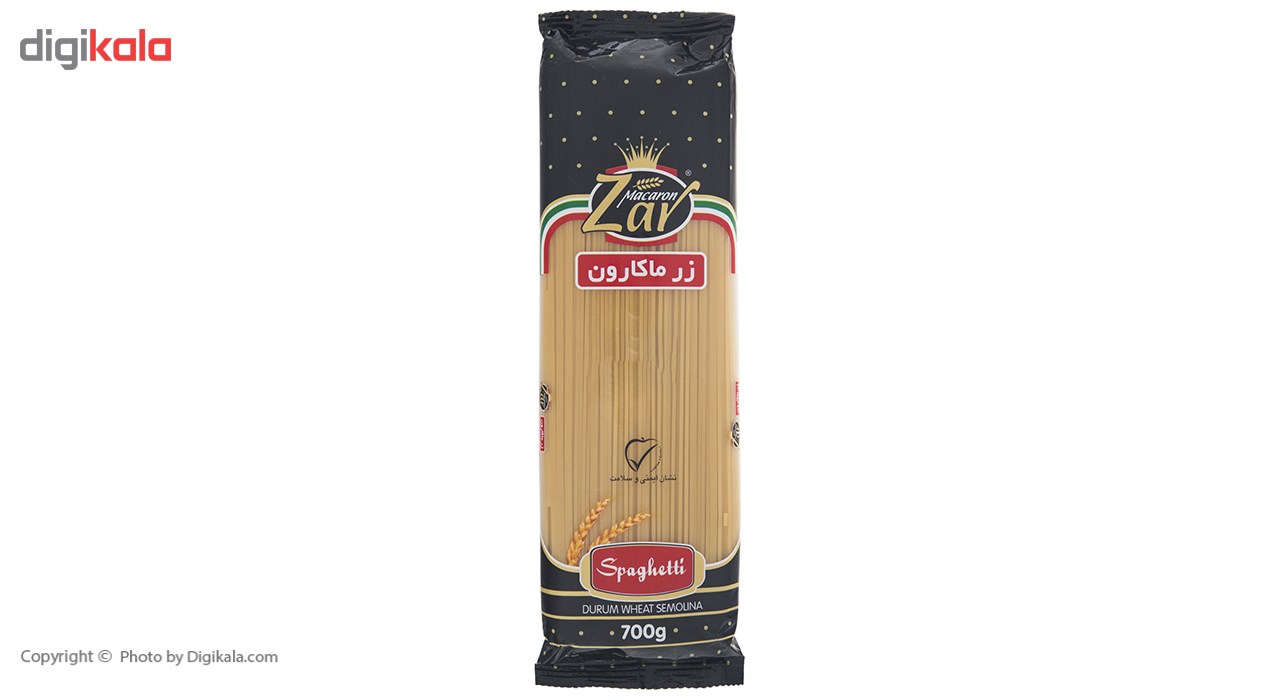 اسپاگتی قطر 1.7 زر ماکارون مقدار 700 گرم