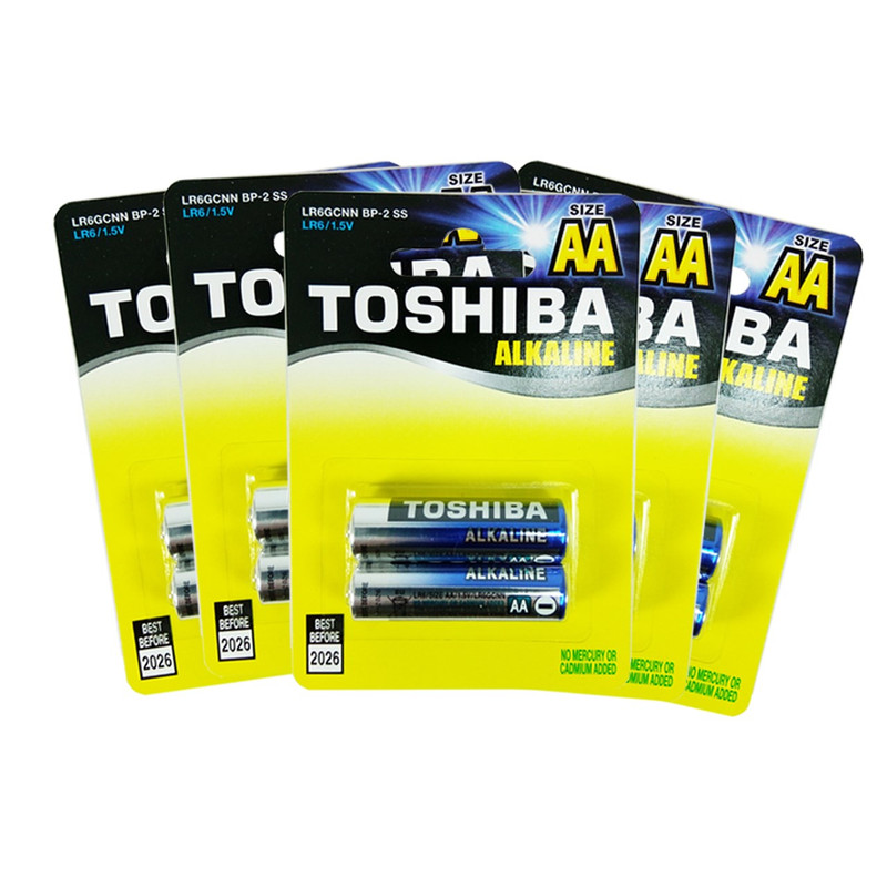 باتری قلمی توشیبا مدل LR6GCNN Alkaline بسته 10 عددی