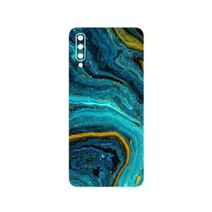 MAHOOT Turquoise marblewith golden streaks Cover Sticker for Samsung Galaxy A70