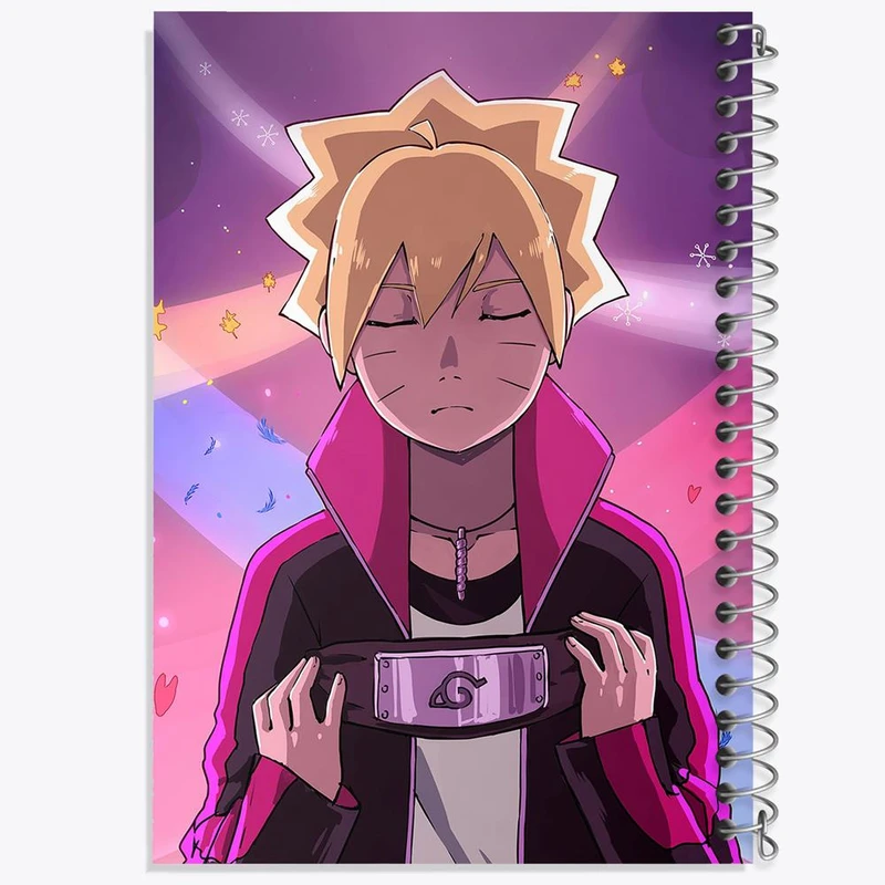 دفتر مشق 50 برگ خندالو مدل بوروتو اوزوماکی انیمه بوروتو Boruto کد 15713